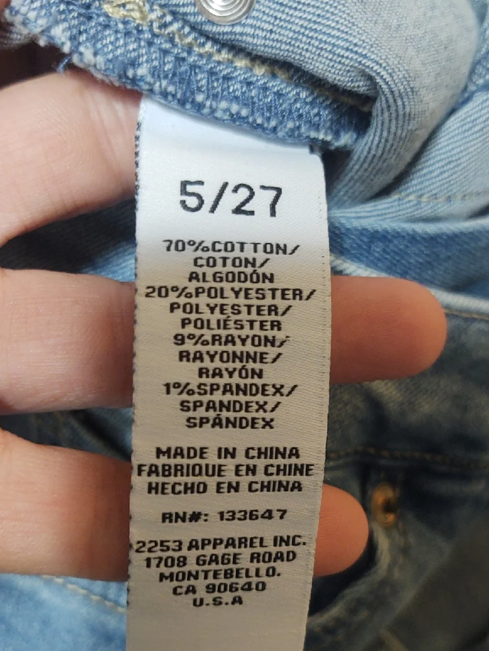 Celebrity Pink Wide Leg Carpenter Jeans in Light Blue Denim size 27